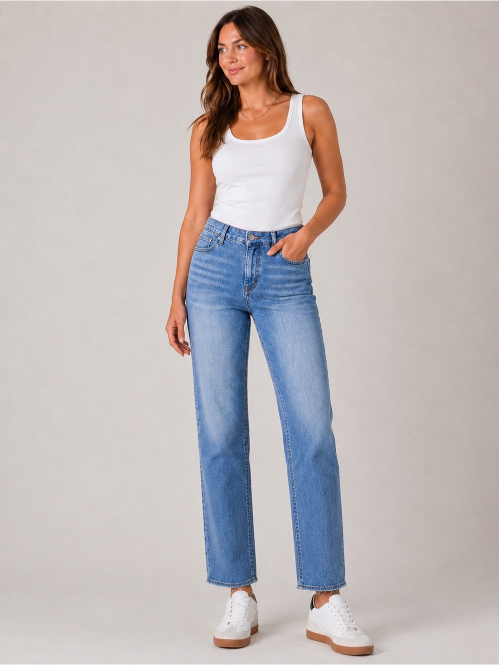 Madewell Light Blue High-Rise Distressed Hem Denim Jeans size 25